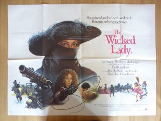 The Wicked Lady (1983) - Uk Quad Film/movie Poster,  Crime Thriller