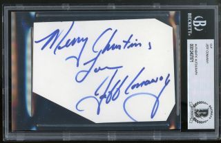 Jeff Conaway Grease Authentic Signed 3.  4x4.  7 Cut Signature Autographed Bas Slab