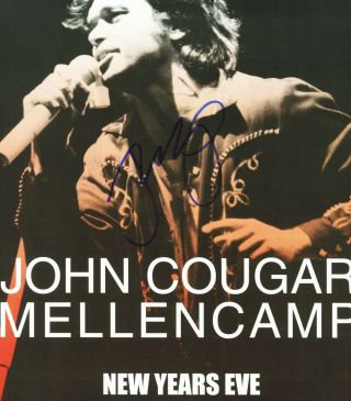 John Cougar Mellencamp autographed concert poster 1999 3