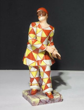 Capodimonte Ginori Porcelain Figurine Commedia Dell 