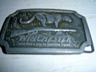 1976 Winchester Cougar Metal Belt Buckle