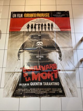 Huge French Grande Film Poster Death Proof ‘boulevard De La Mort’ Tarantino