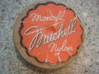 Vintage Wooden Spool of Mitchell Monofil Nylon Fishing Line - France Rare 3
