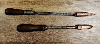 Antique Copper Blacksmith Soldering Irons 14 1/2 " And 12” Electric Materials Co.