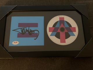 Tommy Lee Signed Andro Framed Cd Psa/dna Autographed Album