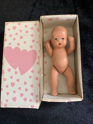 Vintage Nancy Ann Hush - A - Bye Baby In Rare 3 1/2 " Size - Rare Small Box (c)