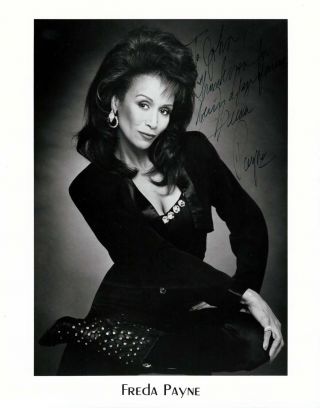 Freda Payne Signed Early 8x10 Promo Photo / Autograph Inscribed To John