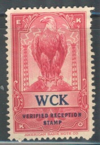 Ekko Verified Radio Reception Stamp Wck Saint Louis Missouri