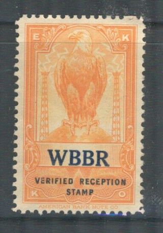 Ekko Verified Radio Reception Stamp Wbbr Rossville York