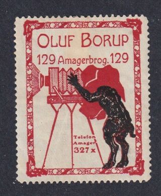 Denmark Poster Stamp Photography Oluf Borup Photo Camera Shop Amager