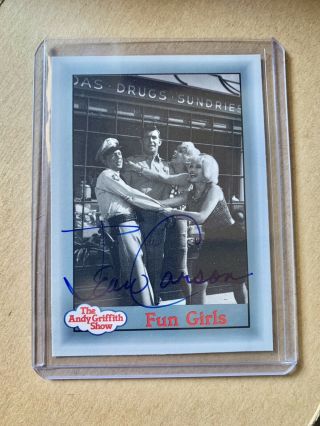 Jean Carson “daphne” The Andy Griffith Show Signed Autographed Trading Card