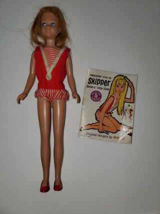 Vintage 1963 Barbie Skipper Doll Outfit Shoes Booklet
