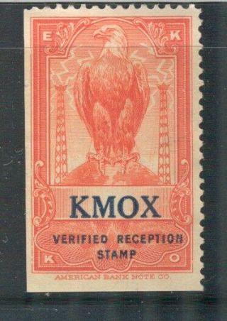 Ekko Verified Radio Reception Stamp Kmox Saint Louis Missouri