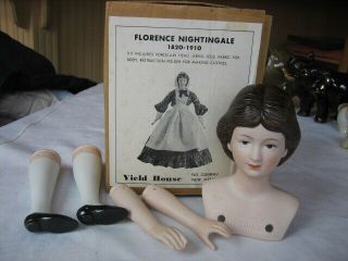 1977 Exclusive Yield House Florence Nightingale Porcelain Doll Kit Vintage