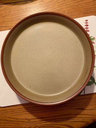 (6) Mikasa Potters Art Country Cabin Stoneware 10.  75 " Dinner Plates Pristine