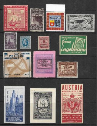 Early 20th Century Sets Cinderella Labels & Seals - Stamp Fairs & Exhibitions.