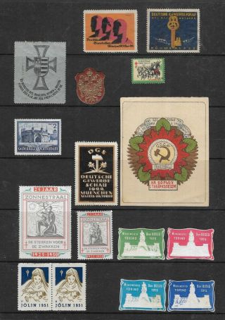 Early 20th Century Cinderella Stamps,  Labels & Seals - Ussr,  Third Reich Etc.