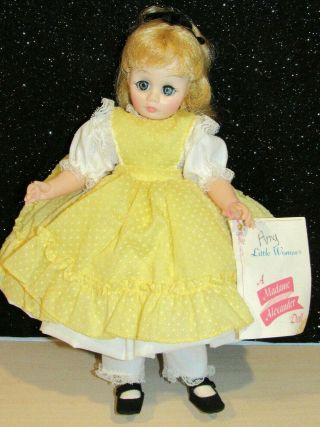 Vintage Madame Alexander 11 " Doll Little Women Amy 1976 With Tag Lovely Doll