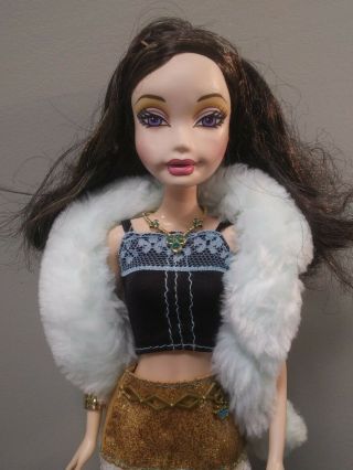 My Scene Barbie Doll,  Fab Faces Nolee,  OG Skirt,  Boa,  Necklace,  Purse/pet 3