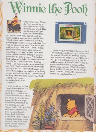 Us Vintage Classic Disney Movie Collectors Stamp Panels Winnie The Pooh