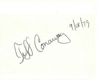 Jeff Conaway Signature Actor Tv 