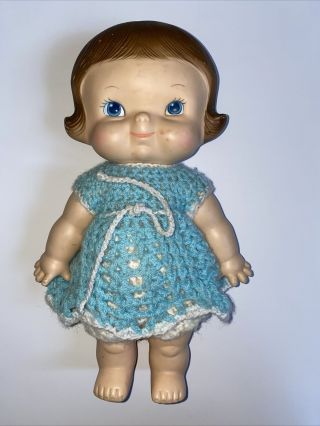 Rare Flat Face Head Vintage Horsman 1984 Doll Crochet Outfit Babydoll