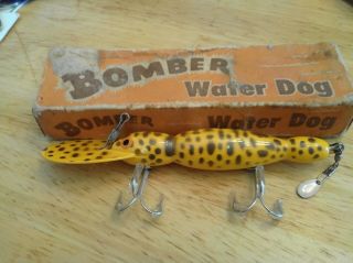 Vintage Wood Bomber Waterdog In Correct Box