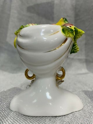 Lefton Carmen Miranda Lady Head Vase Fruits golden Earing 2