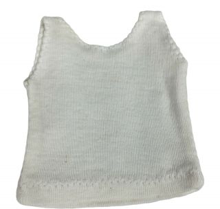 Vintage Sasha Doll Clothing - White Vest,  Undershirt for Sasha and Gregor Dolls 2