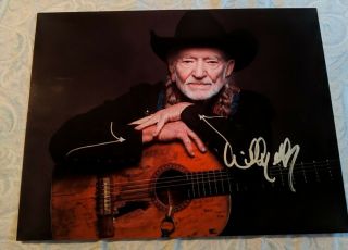Willie Nelson - Country Legend - Hand Signed Autographed Photo With
