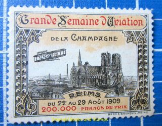 Cinderella/poster Stamp France 1909 - Grande Semaine D 