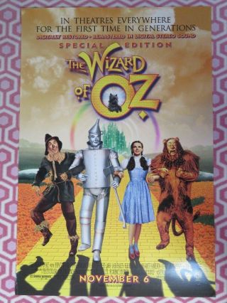 The Wizard Of Oz Speical Edition Us One Sheet Poster 1998