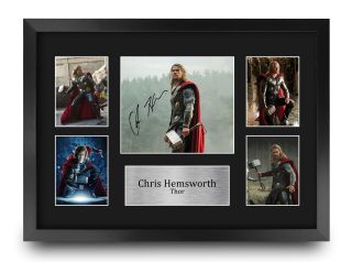 Chris Hemsworth Cool Gift Idea Signed Autograph A3 Picture Print To Movie Fans