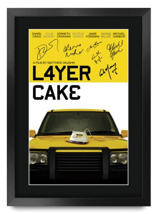 Layer Cake Daniel Craig Gift Idea Printed A3 Poster Signed Picture For Movie Fan