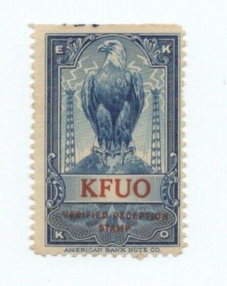 Ekko Radio Reception Stamp,  Kfuo,  St.  Louis,  Missouri