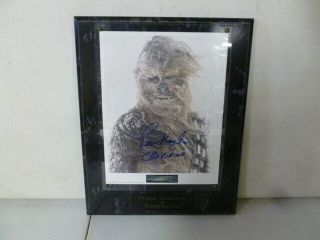 Men Behind The Mask Star Wars Peter Mathew As Chewbacca Signed 8x10 Photo