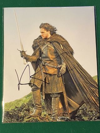 Kit Harrington Signed Autographed 8x10 Color Photo Game Of Thrones Jon Snow
