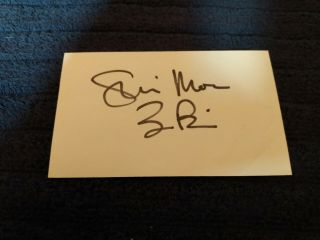 Sheri Moon Zombie Signed 3x5 Index Card Rob Zombie 