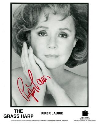 Piper Laurie Signed Photo - The Grass Harp
