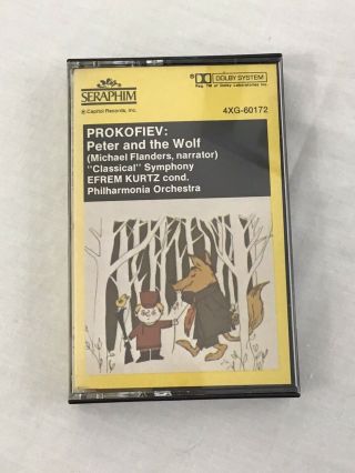 Prokofiev: Peter And The Wolf Cassette,  Michael Flanders/narrator & Philharmonic