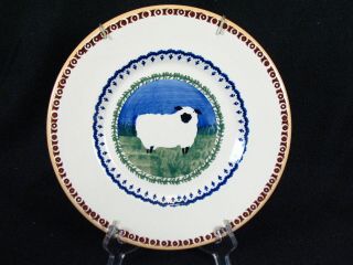Nicholas Mosse Pottery,  Dessert Plate With Sheep,  Early 90s