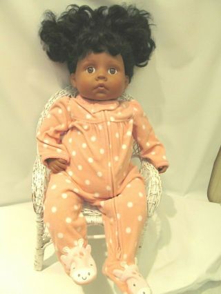 18 " Brown Cloth And Vinyl Baby Sara Doll Madame Alexander African American