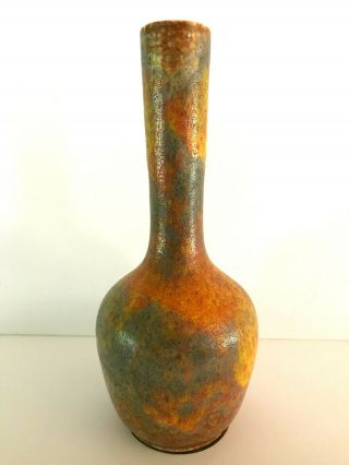 Mid Century Modern Royal Haeger Orange Peel Lava Glaze Bud Vase