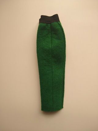 VOGUE Jill Ski Pants 3264 Heavy Wool Green Felt Pants w/ Elastic Waist 2