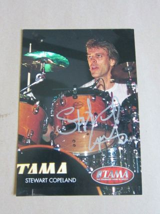 Stewart Copeland Autographed Signed Photo The Police Tama Drum Snare Cd Pop