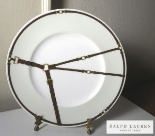 Ralph Lauren China Bromley Equestrian Theme 9 " Luncheon Plate (s)