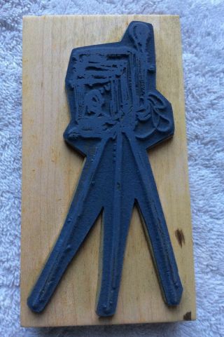 Antique Tripod Camera Rubber Stamp By Art Impressions Vintage P - 1976 2