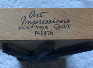 Antique Tripod Camera Rubber Stamp By Art Impressions Vintage P - 1976 3