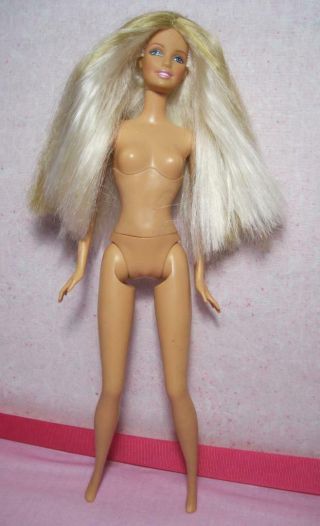 Mattel Barbie Nude Doll Jewel Girl Soft Belly Ever Flex Waist For Ooak/repaint