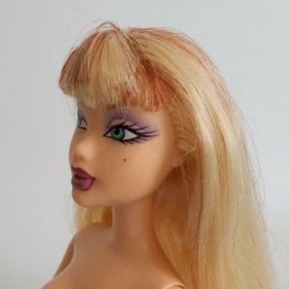 Barbie Delancey My Scene Doll Blonde Hair Dark Streaks Side Glance Eyes 3